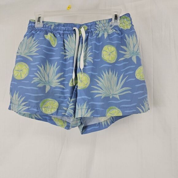 Chubbies The Salt Times 3" Stretch Swim Trunk Blue Men's Size Medium - Picture 1 of 6